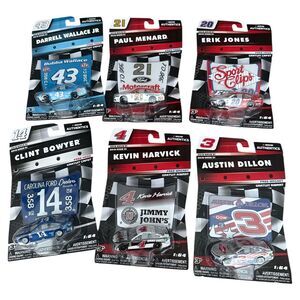 6 NASCAR Authentics Diecast 1:64 Cars Bubba Wallace Austin Dillon Kevin Harvick
